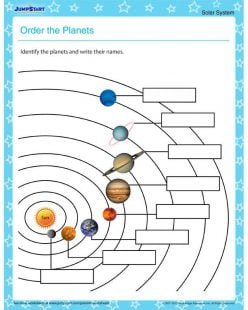 Solar System Worksheet