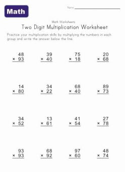 Two-Digit Multiplication