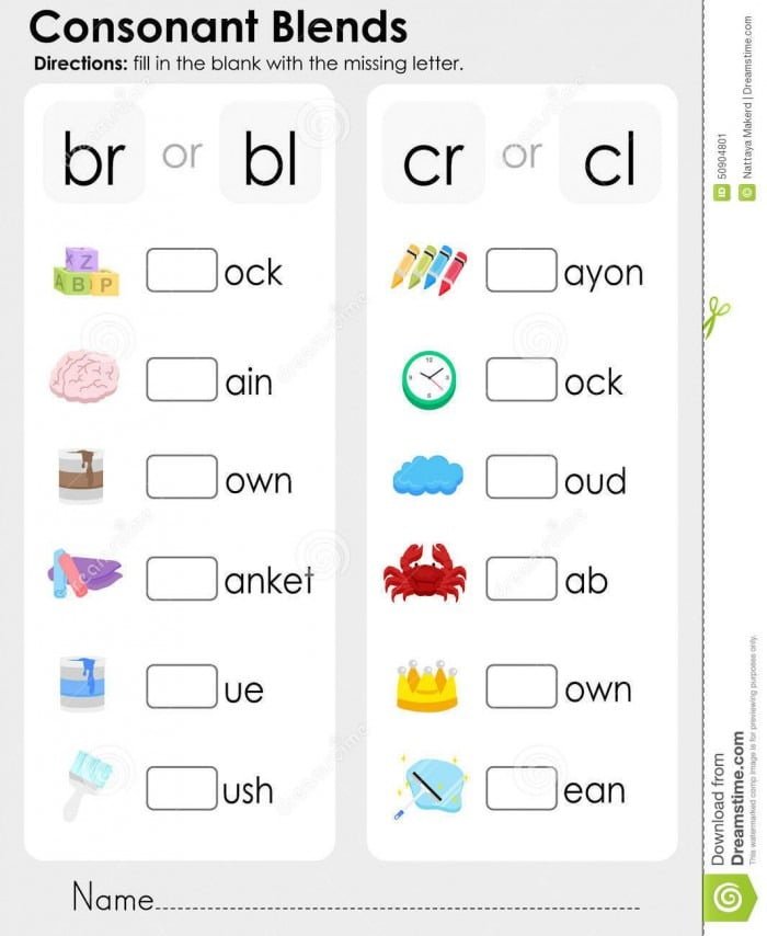 Beginning Blends 1 Worksheets 99Worksheets