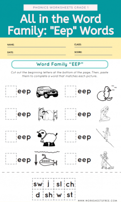 All In The Word Family: “Eep” Words