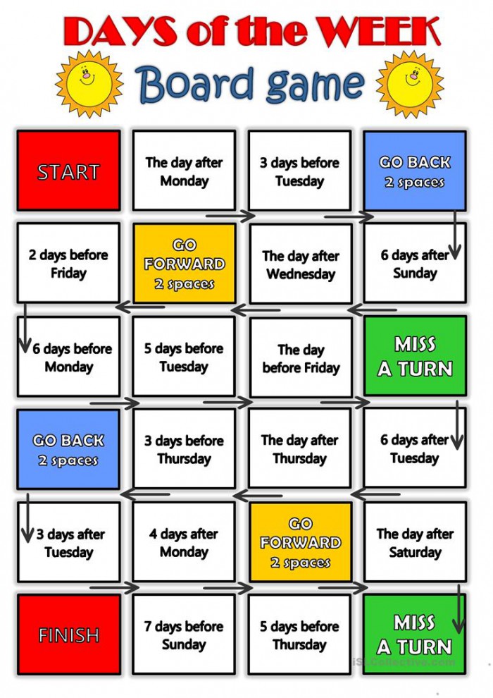 Days Of The Week Worksheets 99Worksheets