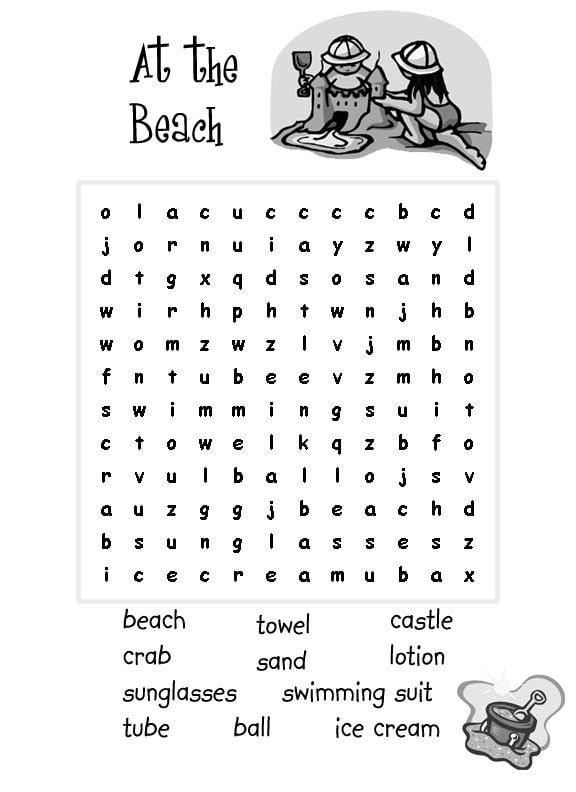 Easy Word Search For Kids