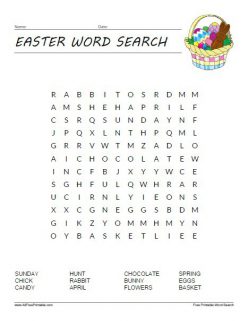 Easter Word Hunt