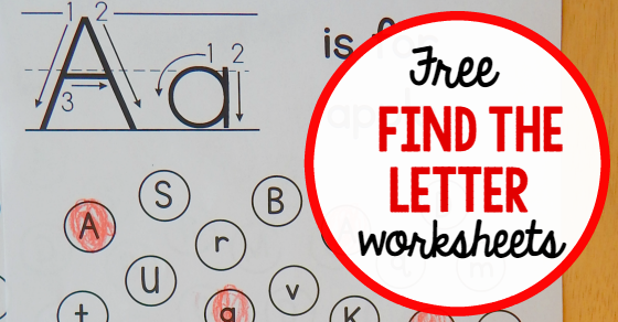 Find The Letters “A” Worksheets  99Worksheets