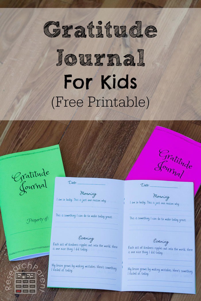 Gratitude Journal For Kids