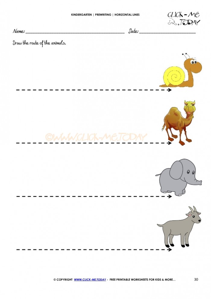 Types Of Lines Worksheet