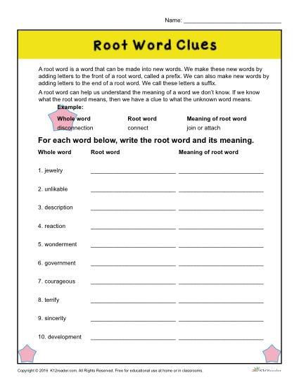 Read The Word Clues Worksheets 99Worksheets