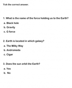 Solar System Quiz