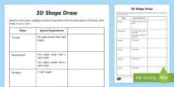 Draw That Shape: 2D Shape Assessment