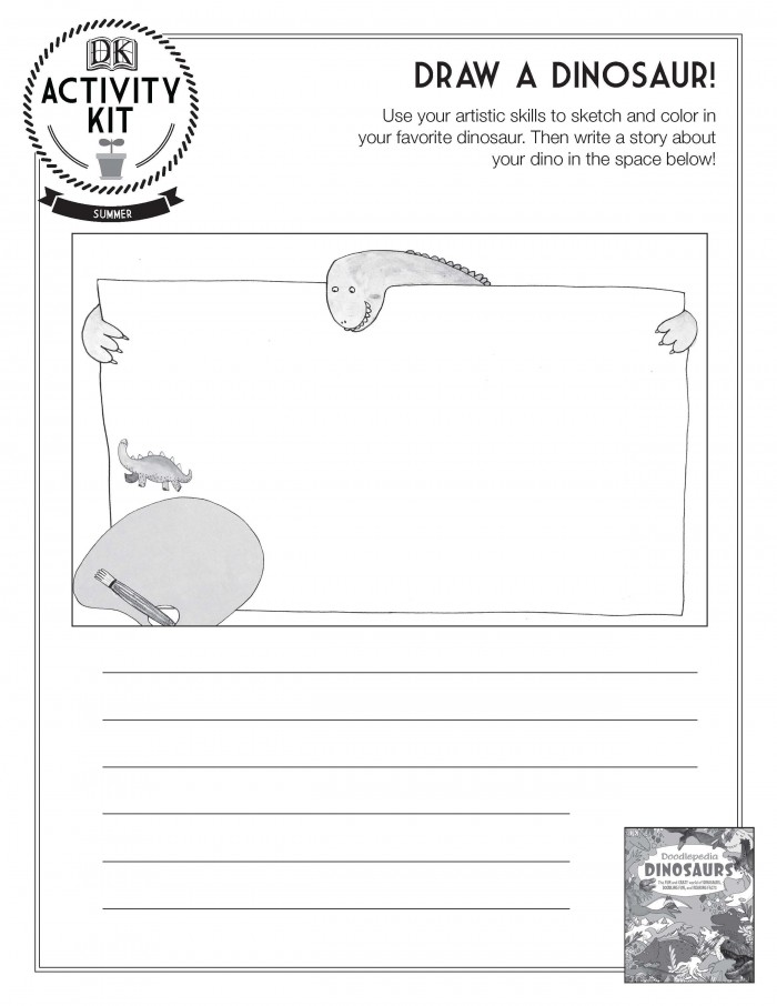 Draw A Dinosaur Activity Sheet