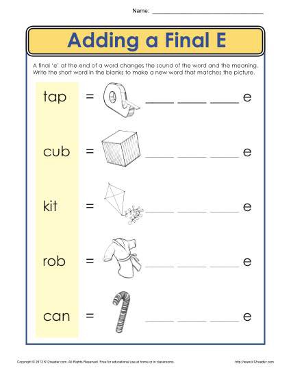 final e vowel sound change worksheets 99worksheets