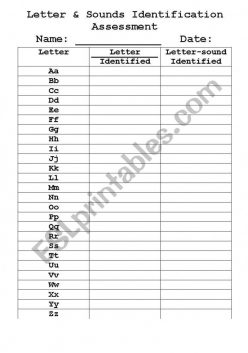 Letter Sound Assessment