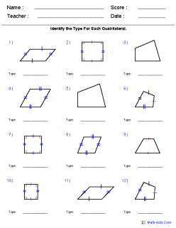 Types Of Quadrilaterals