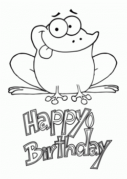 Birthday Coloring Page