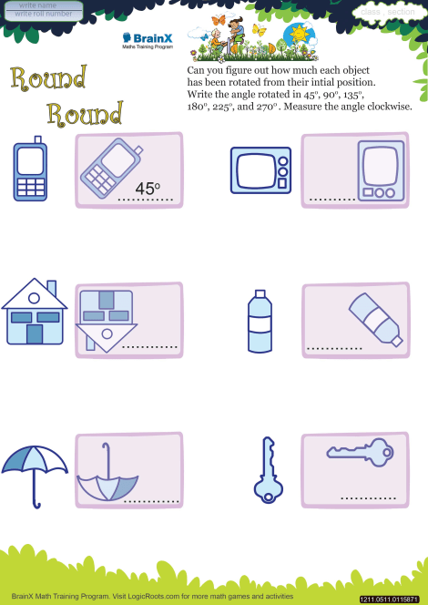 Round Round Math Worksheet For Grade