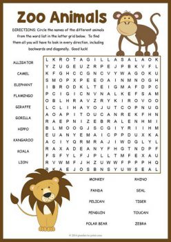 Word Search: Animal