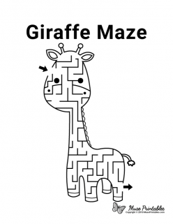 Giraffe Shape Maze