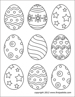 Easter Egg Coloring Page