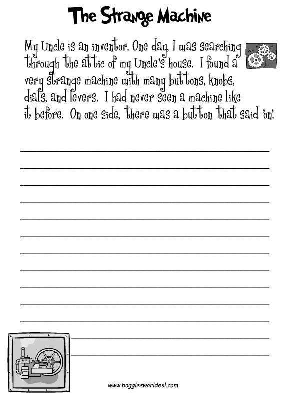 Fun Creative Writing Prompts With Worksheets Narrative Standard