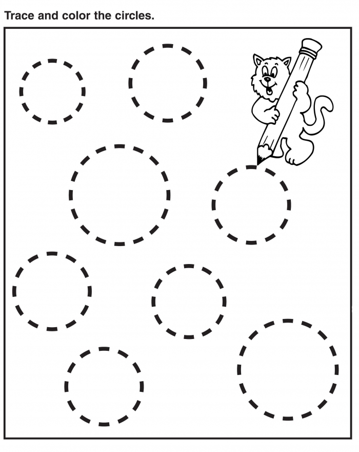 Tracing Circles Worksheets 99Worksheets