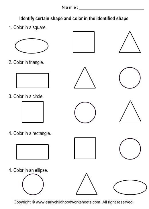 Basic Shapes Worksheets 99Worksheets