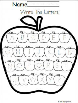 A Is For Apple! Practice Writing The Letter A