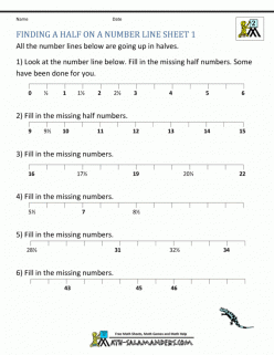 Fraction Practice: Find 1/2