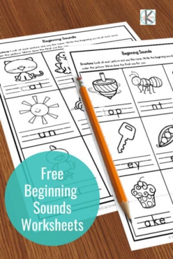 Beginning Sounds Coloring: Sounds Like Kite