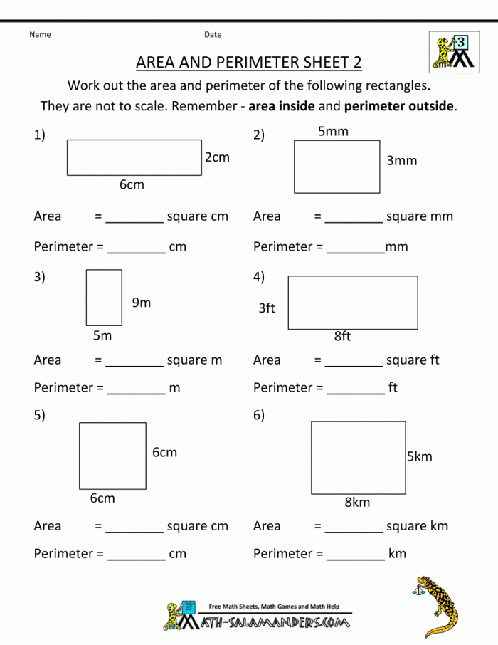 What Do You Know About Area And Perimeter Worksheets 99Worksheets