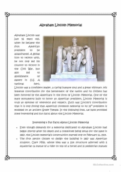 Lincoln Memorial Facts