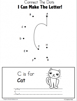 Dot-To-Dot Alphabet: C