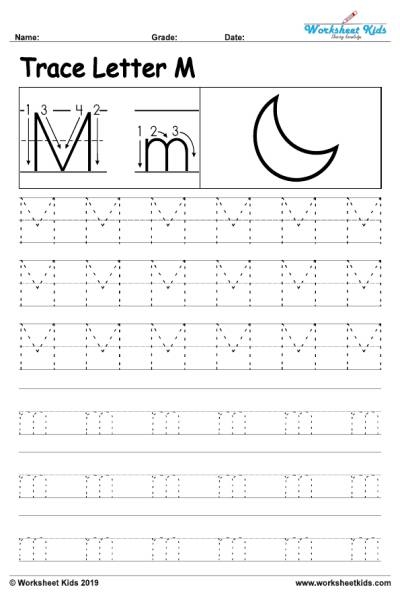 Trace And Write The Letter M Worksheets 99Worksheets