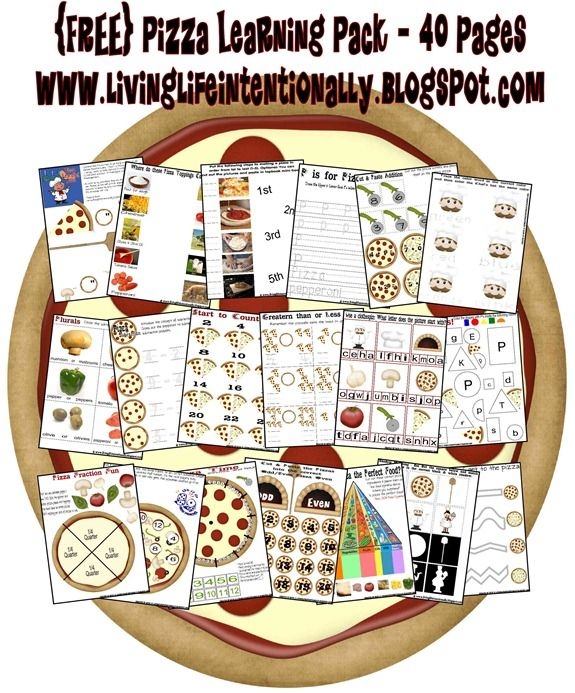 Pizza Worksheets For Kids