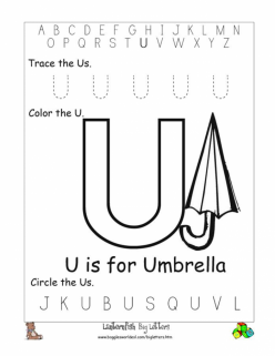 Learning The Letter U