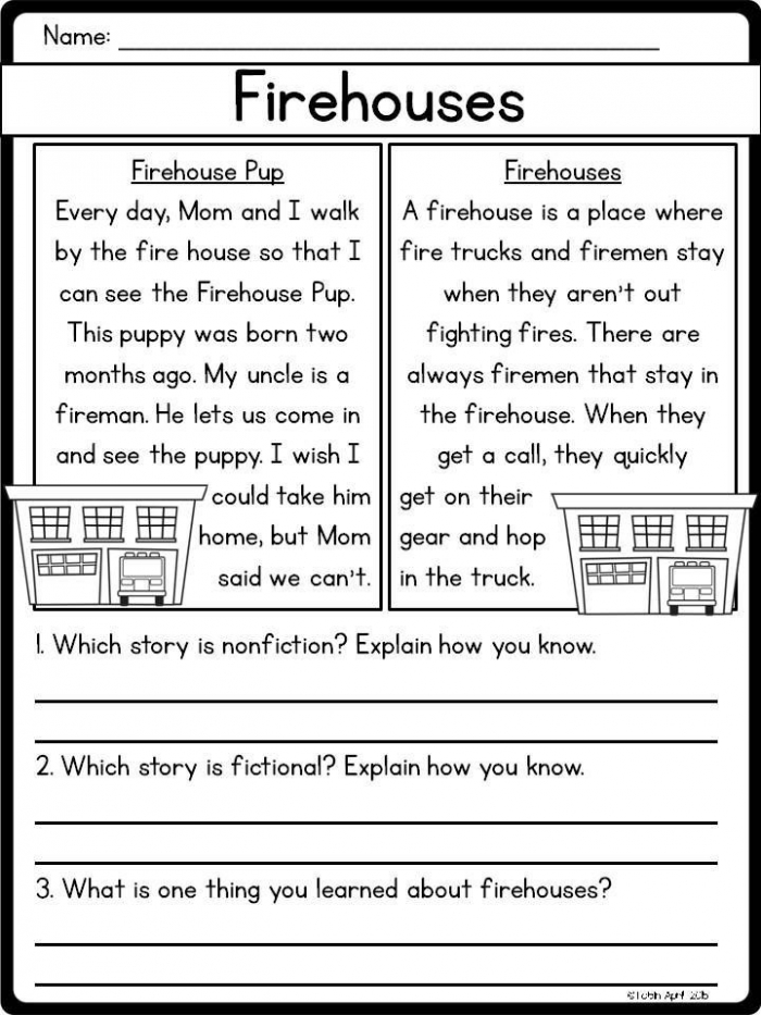 Nonfiction Compare And Contrast Worksheets 99Worksheets