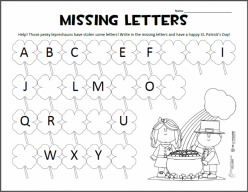 Fill In The Letters ABC