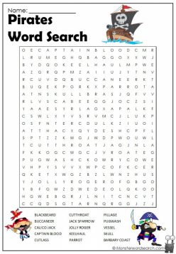 Pirates Word Search