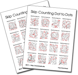 Connect The Dots: Practice Skip Counting By Fours!