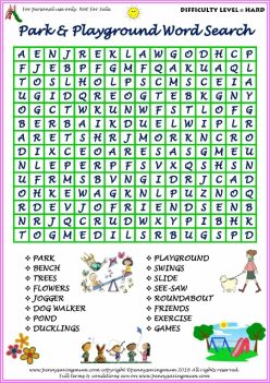 Playground Word Search