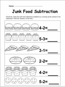 Food Math: Subtraction Fun