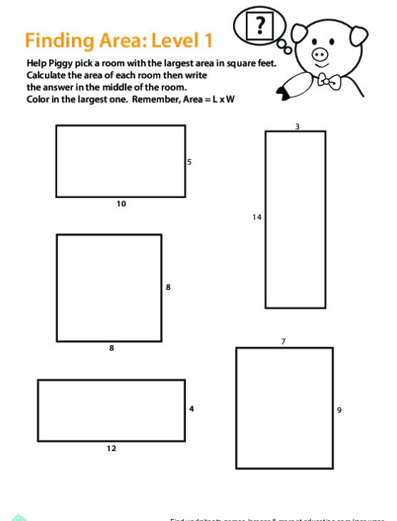 Finding The Area Of A Rectangle