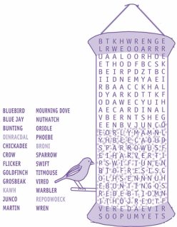 Bird Word Search