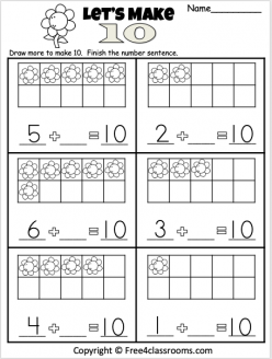 Practice Adding And Subtracting With Ten Frames