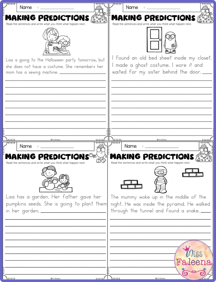 Prediction Math Worksheets Nd Grade