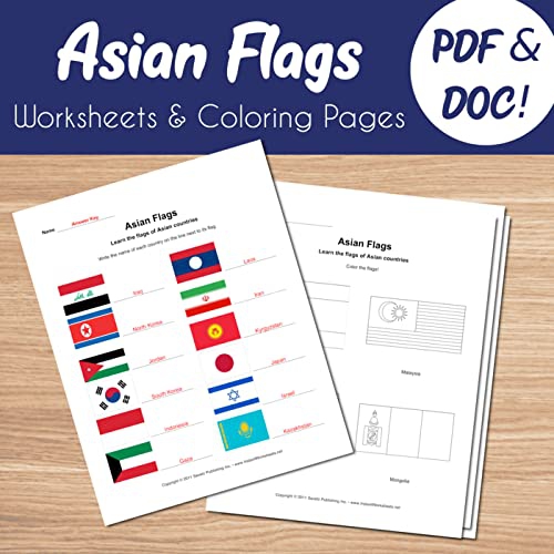 These  Worksheets Shows Flags Of Different African Countries