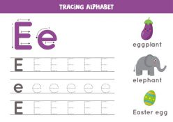 E Is For Eggs! Practice Writing The Letter E