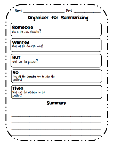 Simple Fiction Summary Worksheets 99Worksheets