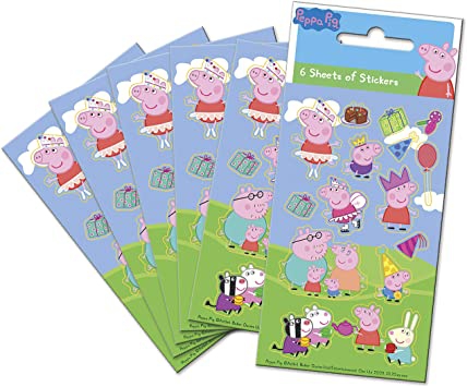 Paper Projects  Peppa Pig Party Bag Sticker Pack